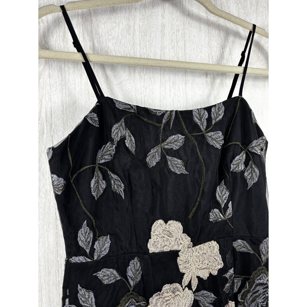Lulus Elston Black Floral Embroidered Bodycon Dress S‎ NWT Party - Picture 6 of 8
